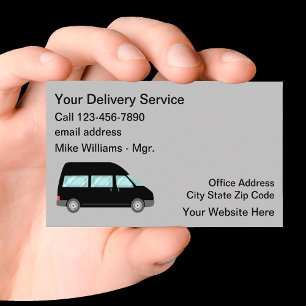 Carte De Visite Services de livraison moderne simple