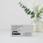 Carte De Visite Services de livraison moderne simple (Debout devant)