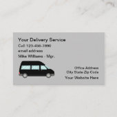 Carte De Visite Services de livraison moderne simple (Devant)