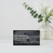 Carte De Visite Services de location de limousines (Debout devant)