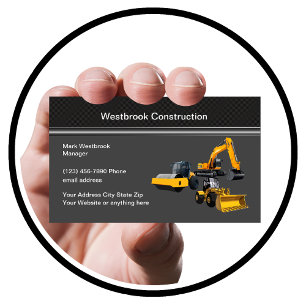 Carte De Visite Services de location d'équipement de construction