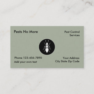 Carte De Visite Services de lutte antiparasitaire