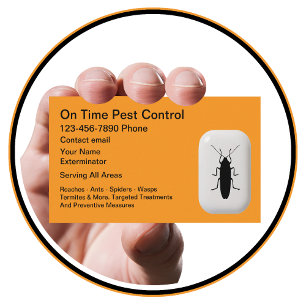 Carte De Visite Services de lutte antiparasitaire simples et cool
