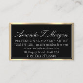 Carte De Visite Services de luxe Design d'intérieur planificateur  (Dos)