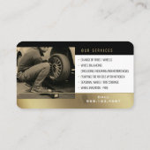 Carte De Visite Services de magasin de pneus | Pièces de voiture O (Dos)