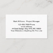 Carte De Visite Services de maison modernes (Dos)