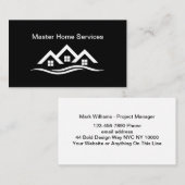 Carte De Visite Services de maison modernes (Devant / Derrière)