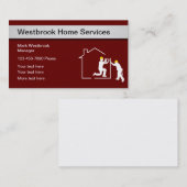 Carte De Visite Services de maison modernes (Devant / Derrière)