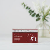 Carte De Visite Services de maison modernes (Debout devant)