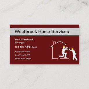 Carte De Visite Services de maison modernes
