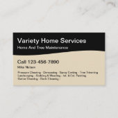 Carte De Visite Services de maison professionnels (Devant)