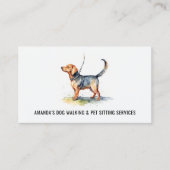 Carte De Visite Services de marche et de pose pour animaux de comp (Devant)