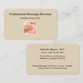 Carte De Visite Services de massage Médicale (Devant / Derrière)