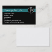 Carte De Visite Services de massage moderne simple (Devant / Derrière)