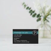 Carte De Visite Services de massage moderne simple (Debout devant)