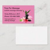 Carte De Visite Services de massage zen (Devant / Derrière)