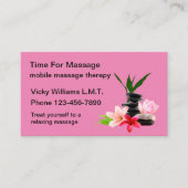 Carte De Visite Services de massage zen (Devant)