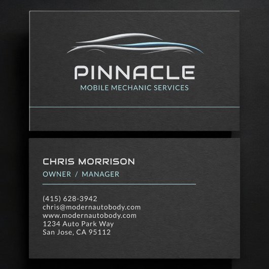 Carte De Visite Services de mécanicien mobile professionnel