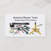 Carte De Visite Services de mécanique de réparation d'avion d'avia (Devant)