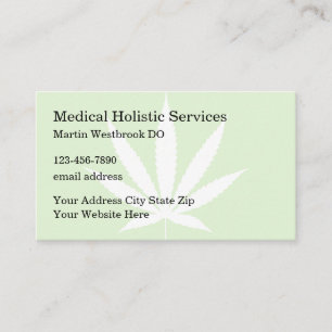 Carte De Visite Services de médecine holistique médicale