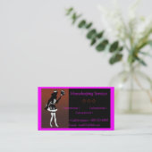 Carte De Visite services de ménage/domestique (Debout devant)