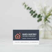 Carte De Visite Services de ménage et de nettoyage (Debout devant)