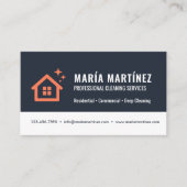 Carte De Visite Services de ménage et de nettoyage (Devant)