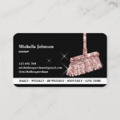 Carte De Visite Services de ménage Rose Gold (Dos)
