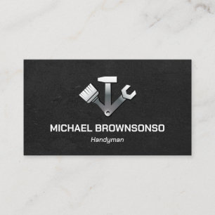 Carte De Visite Services de menuisier homme à tout faire Simple No