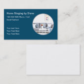 Carte De Visite Services de mise en scène à domicile modernes (Devant / Derrière)