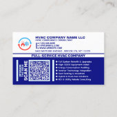 Carte De Visite Services de modernisation CVC et d'efficacité éner (Dos)