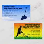 Carte De Visite services de neige ET de pelouse (Devant / Derrière)