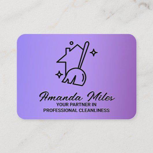 Carte De Visite Services de nettoyage ✨ (Devant)