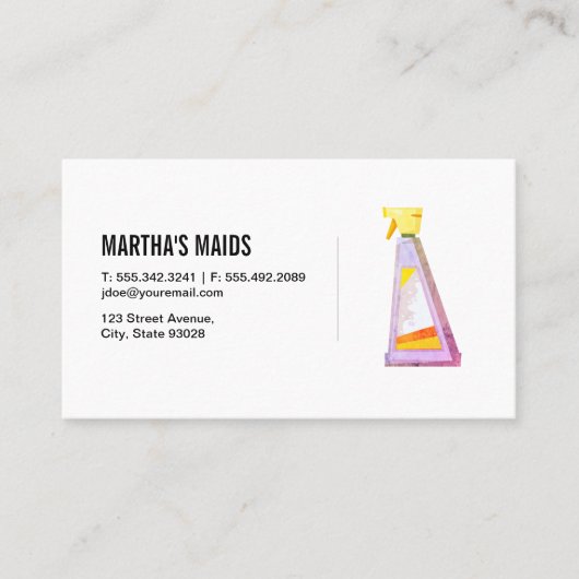 Carte De Visite Services de nettoyage (Devant)