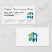 Carte De Visite Services de nettoyage à domicile | Maids (Devant / Derrière)