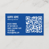 Carte De Visite Services de nettoyage à la main Doodle tiré à la m (Dos)
