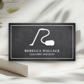 Carte De Visite Services de nettoyage à vide blanc Chalkboard