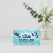 Carte De Visite Services de nettoyage automatique des déchets de v (Debout devant)