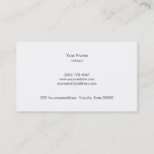 Carte De Visite Services de nettoyage biologique Logo de la Maison (Dos)