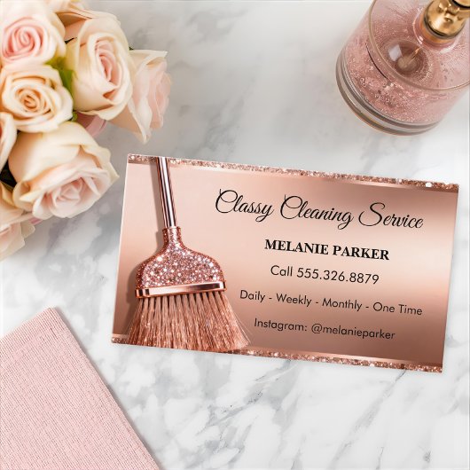 Carte De Visite Services de nettoyage classe