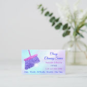 Carte De Visite Services de nettoyage classique Holographe Parties (Debout devant)