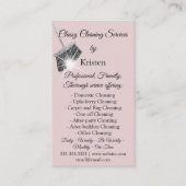 Carte De Visite Services de nettoyage classique Maison de maintien (Devant)