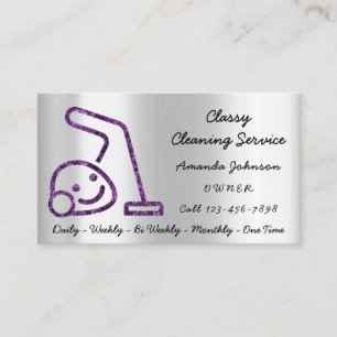 Carte De Visite Services De Nettoyage Classique Nettoyeur De Vacuu