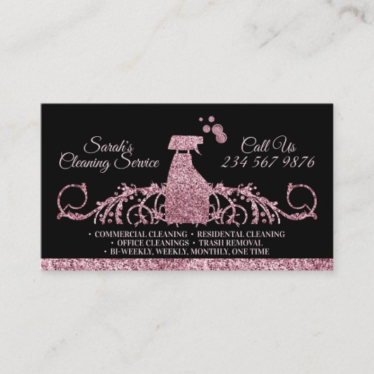 Carte De Visite Services de nettoyage Classy Maid (Devant)