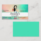 Carte De Visite Services de nettoyage coloré (Devant / Derrière)