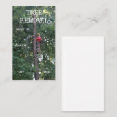 Carte De Visite Services de nettoyage d'arborescence (Devant / Derrière)