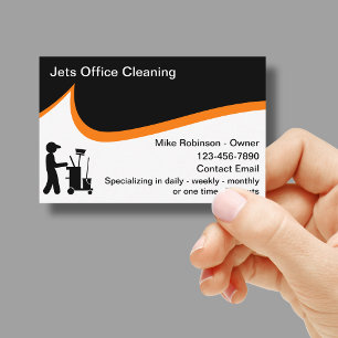 Carte De Visite Services De Nettoyage De Bureau Et Services De Ges