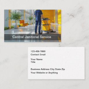 Carte De Visite Services de nettoyage de bureaux