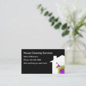 Carte De Visite Services de nettoyage de Chambre (Debout devant)