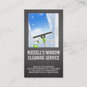 Carte De Visite Services de nettoyage de fenêtres | Arrière - plan (Devant)